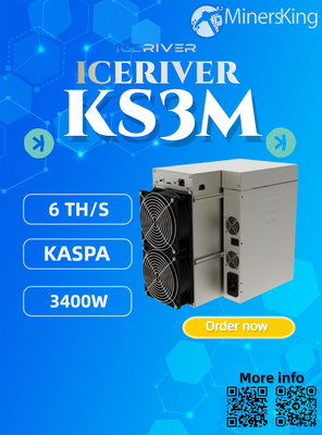 Iceriver KS3M 6T 3200W KAS Madencilik Makinesi Ethernet Ağ Bağlantısı
