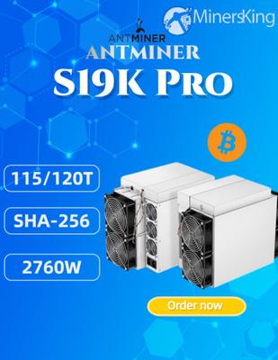 Bitmain S19k Pro BTC Asic Miner 115th/S Bitcoin Asic Makine