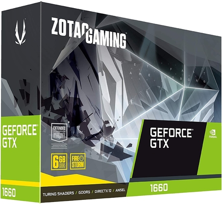 192Bit Mining Rig Grafik Kartı ZOTAC Oyun GeForce GTX 1660 6GB GDDR5 Grafik Kartı